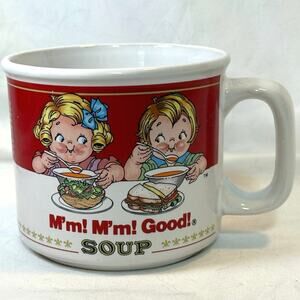 Vintage 1993 Campbell's Soup ceramic mug by Westwood International. boy girl
